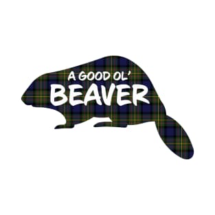 Beaver Critter - MacLaren Plaid T-Shirt