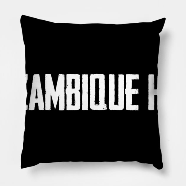 Mozambique Here Pillow by DLLN