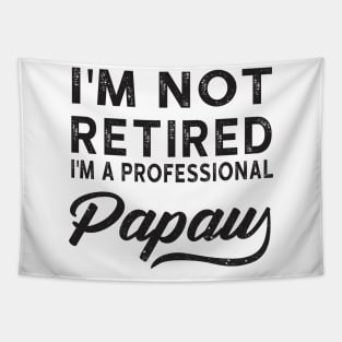 I'm Not Retired I'm A Professional Papaw Tapestry