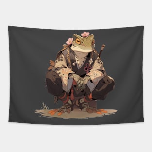 Samurai frog Tapestry