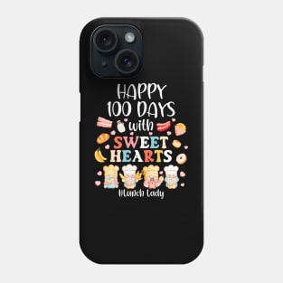 100 Days Of School Cafeteria Lunch Lady Funny Cute Gnome Phone Case