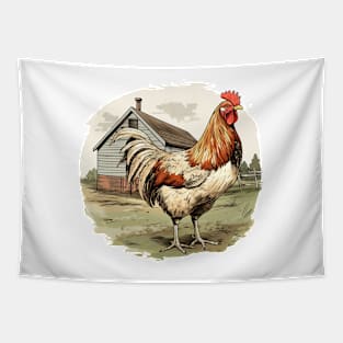 Colorful Rooster Tapestry