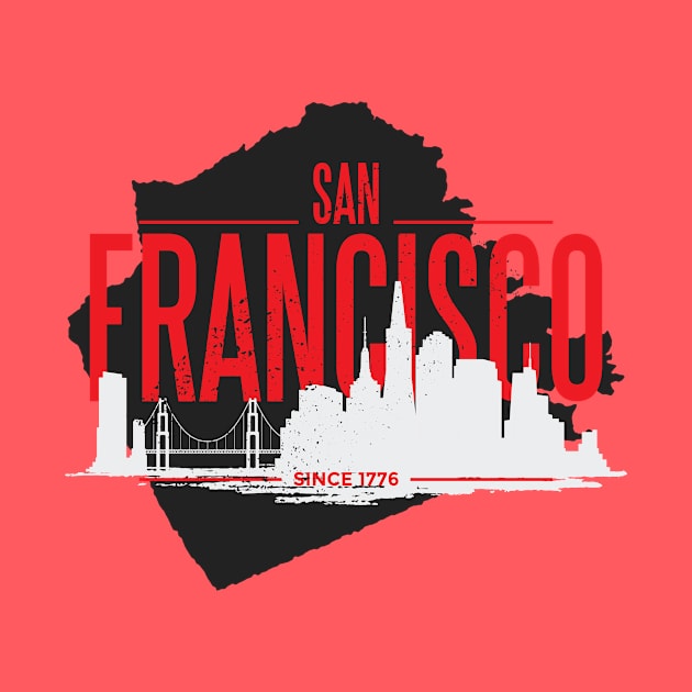 San Francisco Skyline Desing by LR_Collections