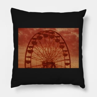 Ferris Wheel at Dusk Pillow