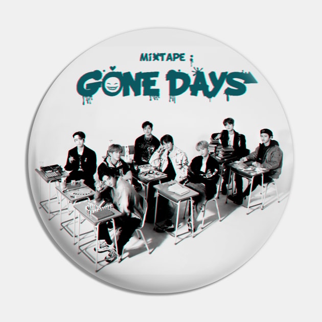 SKZ Gone Days black and white Pin by bixxbite