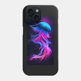 Bioluminescent Jellyfish Phone Case