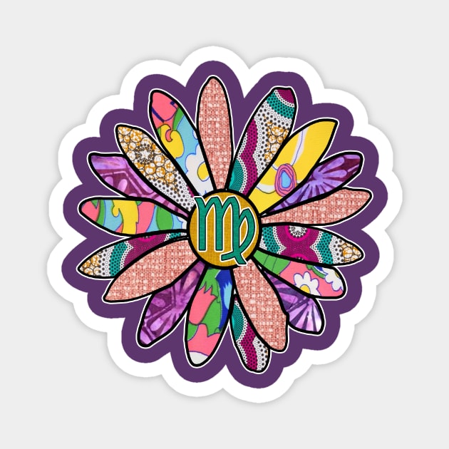 Virgo Spring vibes Flower Magnet by artbyomega