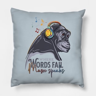 Music Monkey Pillow