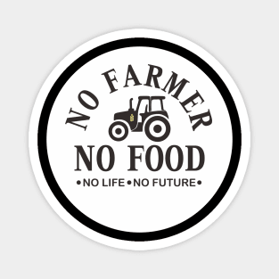 No Farmer No Food Magnet