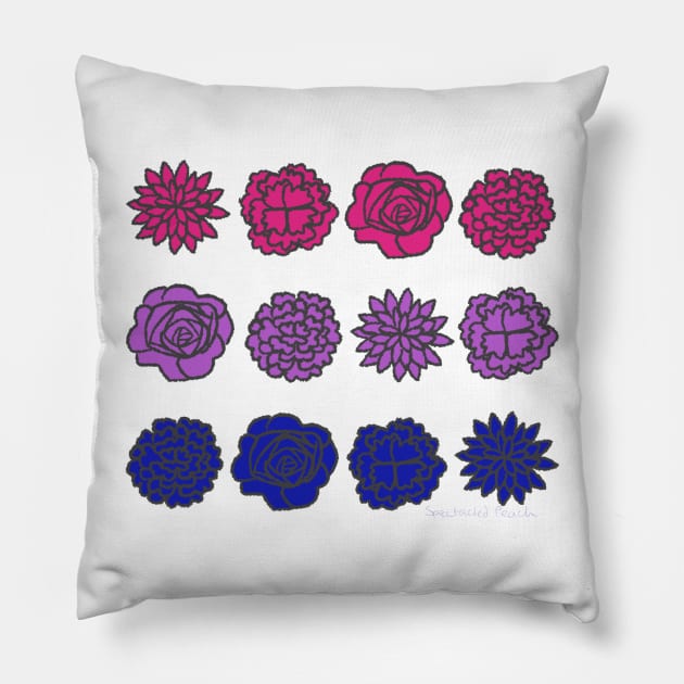 Bisexual Flowers Pillow by SpectacledPeach