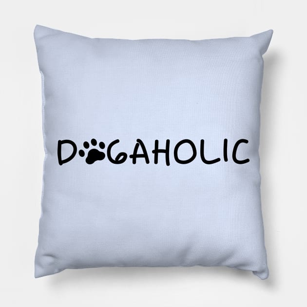Dogaholic Pillow by ilustraLiza