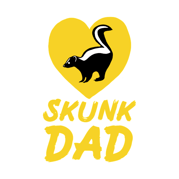 Skunk Dad for Skunk Lovers, Yellow by Mochi Merch