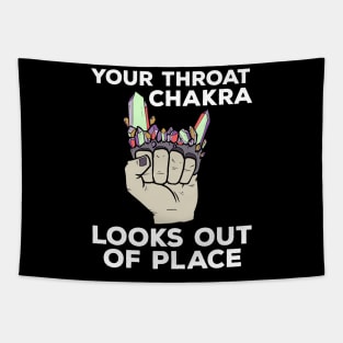 Yoga Chakra Brass Knuckles Funny Meditation Zen Statement Tapestry