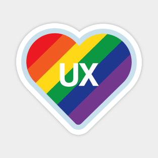 UX Love, Heart UX, UX Design, LGBTQ Design, Equality Design Magnet