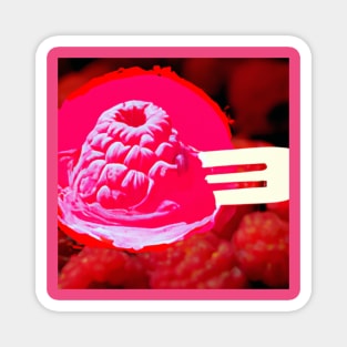 Raspberry Sorbet art Magnet