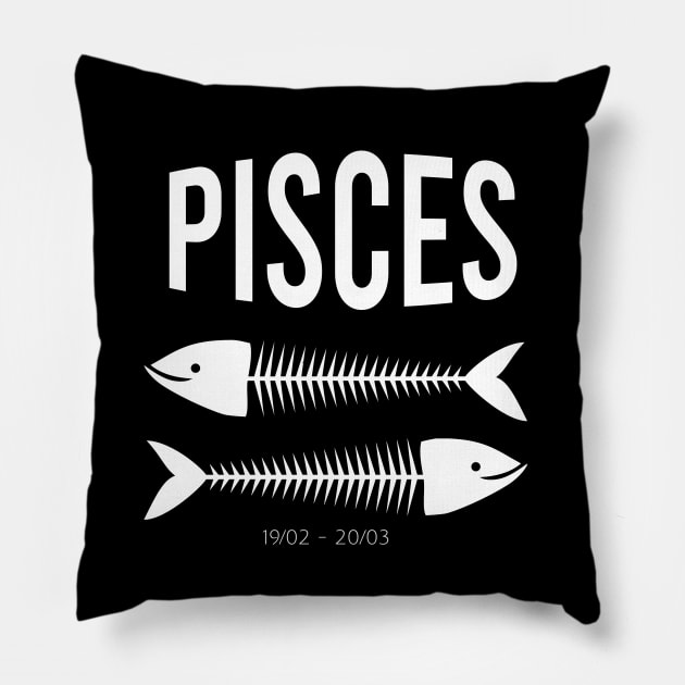 Pisces sign Pillow by cypryanus