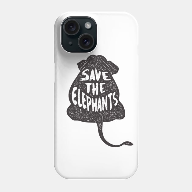 Awesome Vintage Save The Elephants T shirt Phone Case by AlyMerchandise