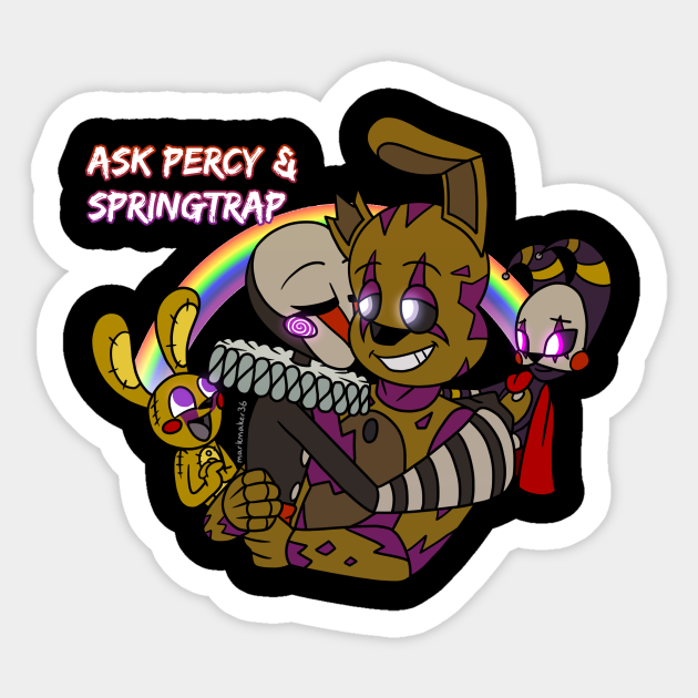Percy & Springtrap - Five Nights At Freddys - Pegatina | TeePublic MX