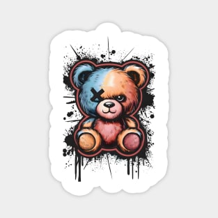 Urban Graffiti Bear Magnet