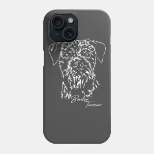 Border Terrier dog lover dog portrait Phone Case