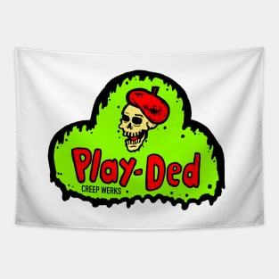 Play-Ded play-doh skull toy parody Tapestry