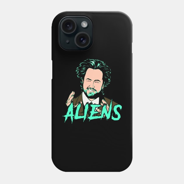 Giorgio Tsoukalos Aliens Phone Case by RichyTor