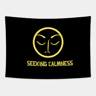 Seeking Calmness Peace Love Tapestry