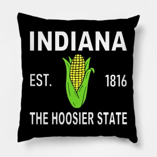 Indiana The Hoosier State Corn Pillow