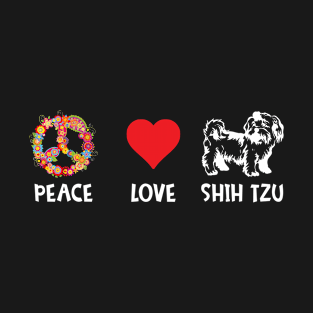 Peace Love Shih Tzu T-Shirt