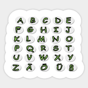 German Alphabet Back To School Soon Letters For Children Study German Alphabet Notebook Teepublic