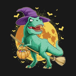 Halloween Dinosaur Costume Fan Autumn Celebration T-Shirt