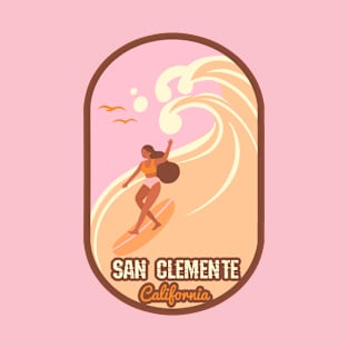 San Clemente surf girl T-Shirt