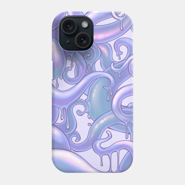 Ooeygooey - blue Phone Case by Blackberreh