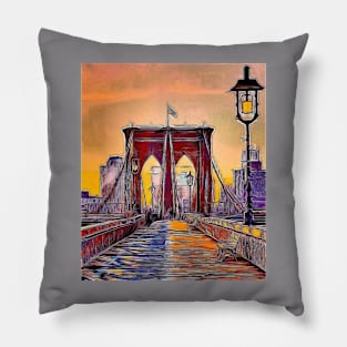 Brooklyn Bridge by Bellino Pillow