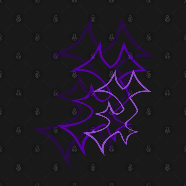 Purple Enochian Symbol "A" (for dark backgrounds) by FreakorGeek