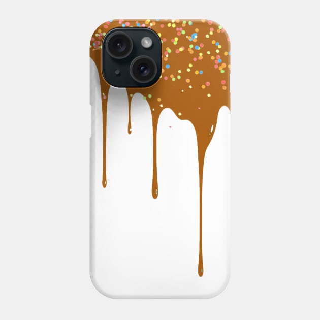 Chocolate Drip Sprinkles Cake Phone Case by Pochari