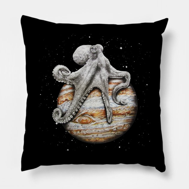 Celestial Cephalopod Pillow by jamesormiston