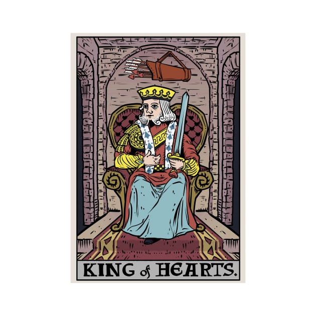 King of Hearts Tarot Card Valentines Day by TheGhoulishGarb