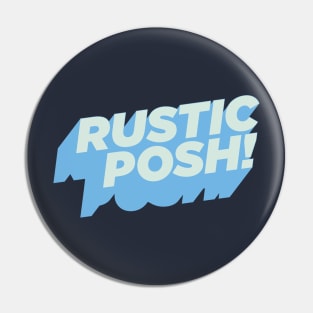 Rustic Posh blue Pin