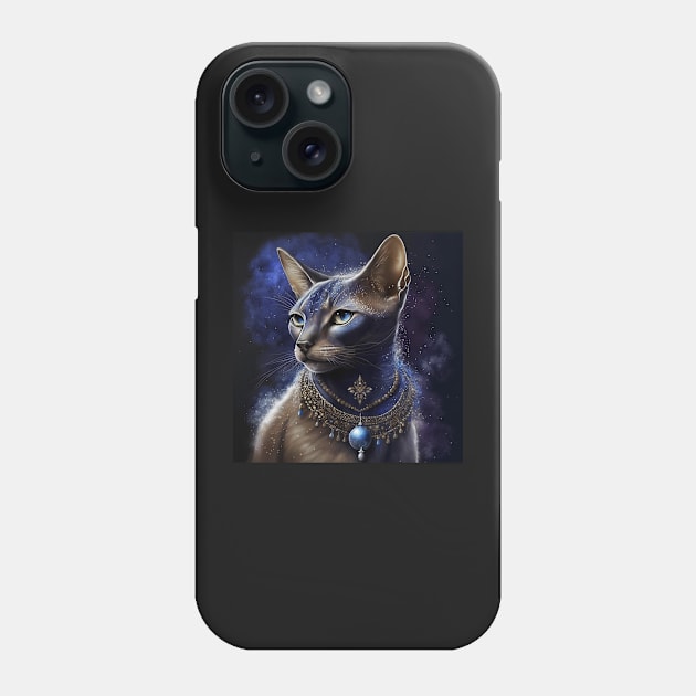 Abyssinian Cat Magic Phone Case by Enchanted Reverie