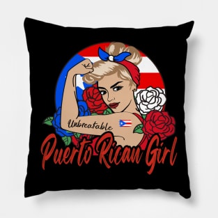 Puerto Rican Girl Pillow