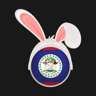 happy easter Belize bunny ears flag cute designs T-Shirt