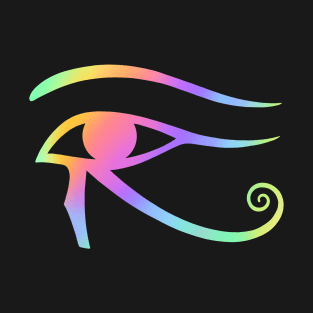 Eye of Horus. Rainbow Holographic colors T-Shirt