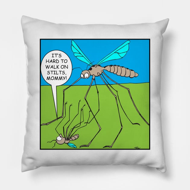 mosquito Pillow by Wickedcartoons