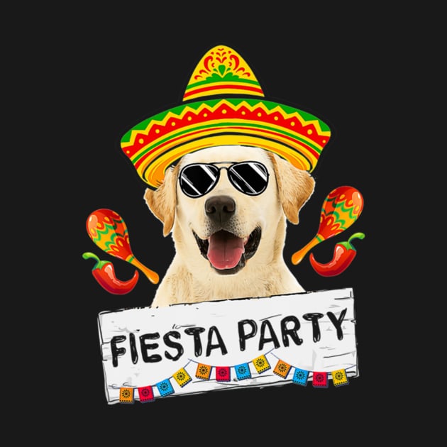 Funny Party Cute Labrador Retriever Dog Sombrero by FogHaland86