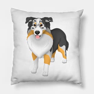 Miniature American Shepherd Dog Pillow
