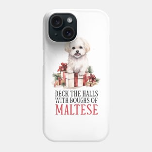 Maltese dog Christmas gift Phone Case