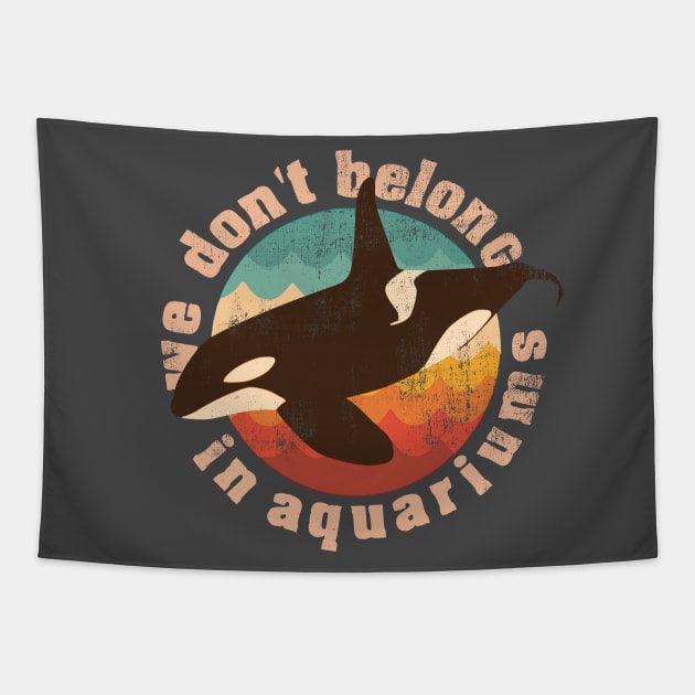 We dont belong in aquariums save the whales Tapestry by SpaceWiz95