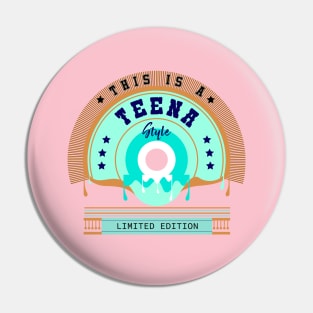 Teena Name Style Pin