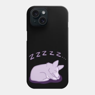 Snore-gi (Cute Purple Sleeping Corgi) Phone Case